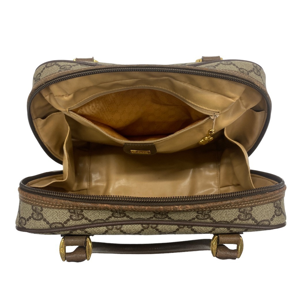 Gucci Interlocking Handbag Brown Plus Leather Gg - image 7